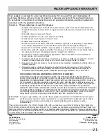 Preview for 21 page of Frigidaire 242108500 Important Safety Instructions Manual