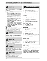 Preview for 2 page of Frigidaire 242108503 Use & Care Manual