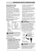 Preview for 3 page of Frigidaire 242111904 Use & Care Manual