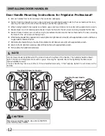 Preview for 12 page of Frigidaire 242134903 Use & Care Manual