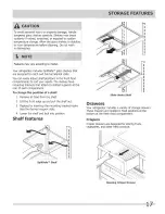 Предварительный просмотр 17 страницы Frigidaire 242292000 Use & Care Manual