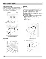 Предварительный просмотр 18 страницы Frigidaire 242292000 Use & Care Manual