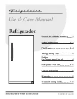 Frigidaire 297081000 Use & Care Manual предпросмотр