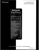 Frigidaire 316000281 Owner'S Manual preview