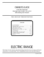 Preview for 1 page of Frigidaire 316135917 Owner'S Manual