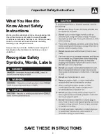 Preview for 3 page of Frigidaire 316495002 Use & Care Manual