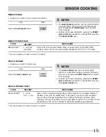 Preview for 15 page of Frigidaire 316495055 Use & Care Manual