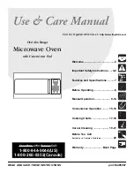 Frigidaire 316495057 Use & Care Manual preview