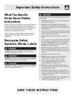 Preview for 3 page of Frigidaire 316495057 Use & Care Manual