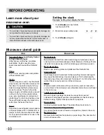 Preview for 10 page of Frigidaire 316495058 Use & Care Manual