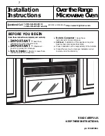 Preview for 1 page of Frigidaire 316495064 Installation Instructions Manual