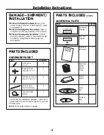 Preview for 4 page of Frigidaire 316495064 Installation Instructions Manual