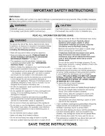 Preview for 3 page of Frigidaire 316495088 Use & Care Manual