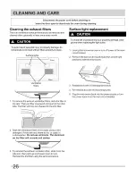 Preview for 26 page of Frigidaire 316495088 Use & Care Manual