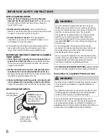 Preview for 6 page of Frigidaire 316901303 Use & Care Manual