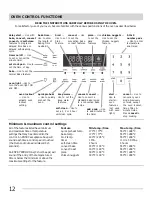 Preview for 12 page of Frigidaire 316901303 Use & Care Manual