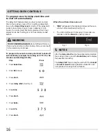 Preview for 16 page of Frigidaire 316901303 Use & Care Manual