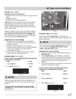 Preview for 17 page of Frigidaire 316901303 Use & Care Manual