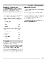 Preview for 21 page of Frigidaire 316901303 Use & Care Manual