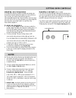 Preview for 13 page of Frigidaire 316902210 Use & Care Manual