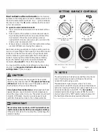 Preview for 11 page of Frigidaire 316902214 Use & Care Manual