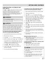 Preview for 17 page of Frigidaire 316902239 Use & Care Manual