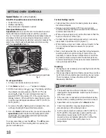 Preview for 18 page of Frigidaire 316902239 Use & Care Manual