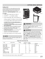 Предварительный просмотр 19 страницы Frigidaire 316902239 Use & Care Manual