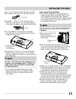 Предварительный просмотр 11 страницы Frigidaire 316902495 Installation, Use & Care