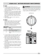 Предварительный просмотр 21 страницы Frigidaire 318200718 Use & Care Manual