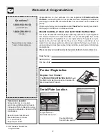 Preview for 2 page of Frigidaire 318200943 Use & Care Manual