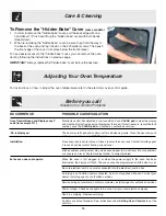 Preview for 14 page of Frigidaire 318200943 Use & Care Manual