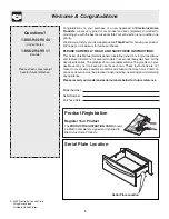 Preview for 2 page of Frigidaire 318201006 Use & Care Manual