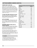 Preview for 6 page of Frigidaire 318201024 Use & Care Manual