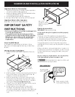 Preview for 2 page of Frigidaire 318201822 Installation Instructions Manual
