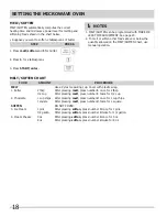 Preview for 18 page of Frigidaire 318205149 Use & Care Manual