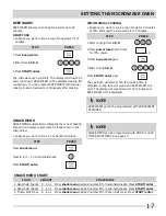 Предварительный просмотр 17 страницы Frigidaire 318205300 Use & Care Manual