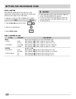 Предварительный просмотр 18 страницы Frigidaire 318205300 Use & Care Manual