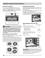 Preview for 6 page of Frigidaire 318205302 Use & Care Manual