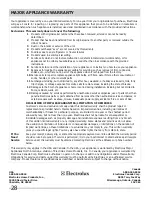 Preview for 28 page of Frigidaire 318205302 Use & Care Manual