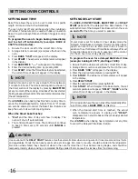 Предварительный просмотр 16 страницы Frigidaire 318205303 Important Safety Instructions Manual