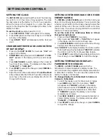 Preview for 12 page of Frigidaire 318205312 Use & Care Manual