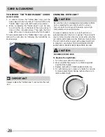 Preview for 28 page of Frigidaire 318205312 Use & Care Manual