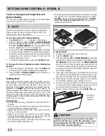 Preview for 12 page of Frigidaire 318205317 Use & Care Manual