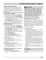 Preview for 13 page of Frigidaire 318205317 Use & Care Manual