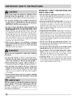 Preview for 4 page of Frigidaire 318205324 Use And Care Manual