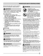 Preview for 3 page of Frigidaire 318205854 Use & Care Manual