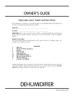 Preview for 1 page of Frigidaire 327000009 Owner'S Manual