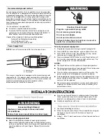 Preview for 5 page of Frigidaire 66121330 Use & Care Manual