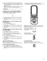 Preview for 9 page of Frigidaire 66121330 Use & Care Manual